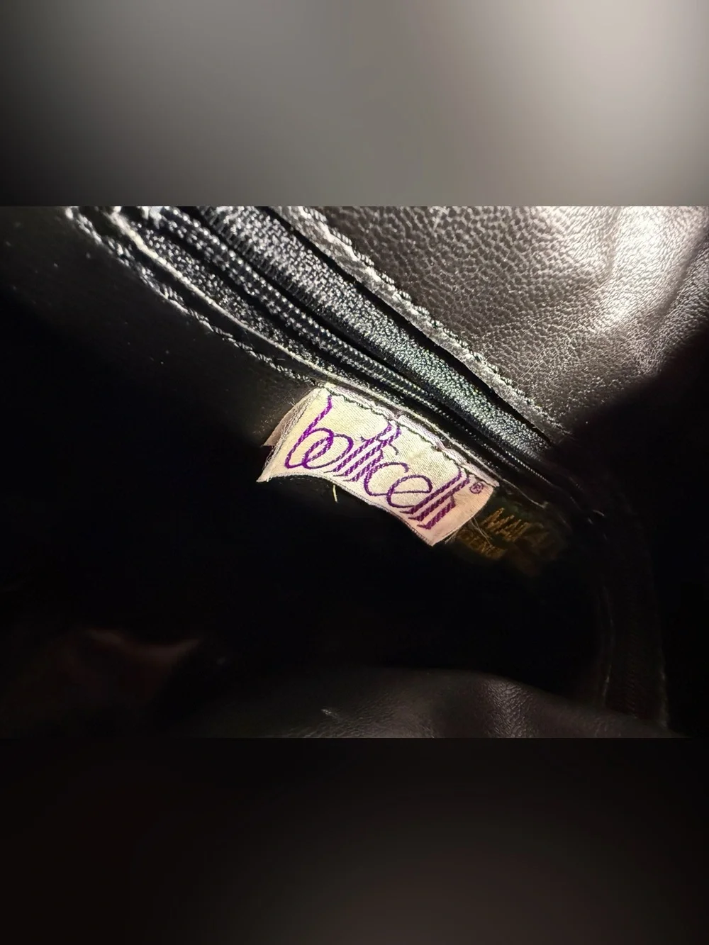 Botticelli Black Leather Backpack with Gold Hardware